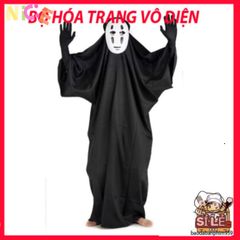 Set Trang Phục Cosplay Ma Vô Diện Spirited Away - Áo Choàng & Mặt Nạ Đen Cho Mọi Lứa Tuổi - Phong Cách Hayao Miyazaki