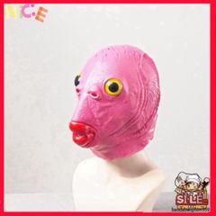 Mặt Nạ Cá HỒNG Silicone Người Lớn - Hoá Trang Halloween Độc Đáo, Phù Hợp Cho TikTok & Tiệc Tùng