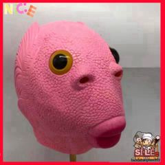 Mặt Nạ Cá HỒNG Silicone Người Lớn - Hoá Trang Halloween Độc Đáo, Phù Hợp Cho TikTok & Tiệc Tùng