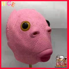Mặt Nạ Cá HỒNG Silicone Người Lớn - Hoá Trang Halloween Độc Đáo, Phù Hợp Cho TikTok & Tiệc Tùng