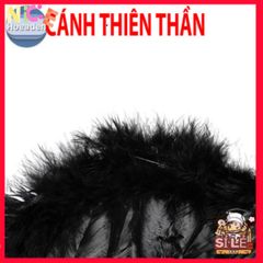 Bộ trang phục lông vũ cánh cục cưng đen trắng - Cosplay cho trẻ và người lớn, quà tặng sinh nhật độc đáo và thời trang