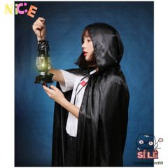 Áo Choàng Ma Cà Rồng Halloween Đỏ Đen Cao Cấp - Thiết Kế Tử Thần Với Họa Tiết Xương Đầu Lâu, Thời Trang Dành Cho Cosplay Dịp Lễ