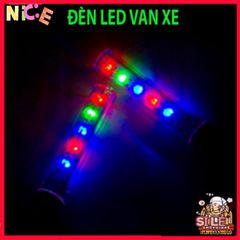 Đèn Vòi Chói LED Gắn Van Lốp Xe Đạp MTB - 5 Bóng Phát Sáng với 8 Chế Độ Ánh Sáng An Toàn Khi Di Chuyển Ban Đêm