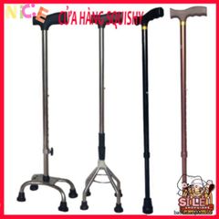 Gậy Chống Đa Năng 4 Chân Điều Chỉnh Chiều Cao - Hỗ Trợ An Toàn Cho Người Già và Khuyết Tật - Batoong Tập Đi Chắc Chắn
