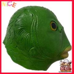 Mặt Nạ Hóa Trang Đầu Thú Silicone - Thiết Kế Quái Vật Cá Xanh, Hồng, Cam Dành Cho Tiệc Hóa Trang, Cosplay Thú Vị