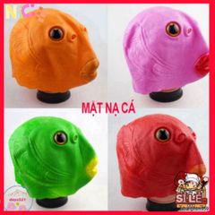 Mặt Nạ Hóa Trang Đầu Thú Silicone - Thiết Kế Quái Vật Cá Xanh, Hồng, Cam Dành Cho Tiệc Hóa Trang, Cosplay Thú Vị
