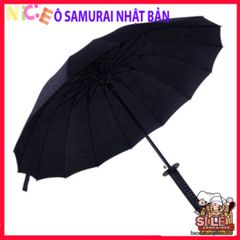 Dù Mưa Katana Nhật Bản 16 Nan - Ô Đen Thời Trang Bảo Vệ Chống Nắng Mưa, Phụ Kiện Độc Đáo và Chắc Chắn