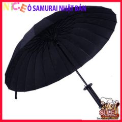 Dù Mưa Katana Nhật Bản 16 Nan - Ô Đen Thời Trang Bảo Vệ Chống Nắng Mưa, Phụ Kiện Độc Đáo và Chắc Chắn
