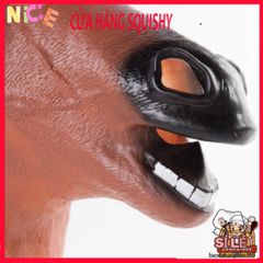 Mặt Nạ Chó Ngáo Husky - Phụ Kiện Hóa Trang Halloween, TikTok, Cosplay Sói Đáng Yêu, Latex Thân Thiện Môi Trường