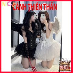 Cánh ác quỷ huyền bí cho Halloween, phụ kiện cosplay huyền ảo Noel, E1438 độc đáo cho tiệc tùng.