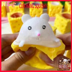 Đồ Chơi Bóp Phô Mai Chuột Cheese Mouse - Squishy Hài Hước Giải Trí Cho Trẻ Nhỏ, An Toàn & Dễ Thương