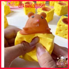 Đồ Chơi Bóp Phô Mai Chuột Cheese Mouse - Squishy Hài Hước Giải Trí Cho Trẻ Nhỏ, An Toàn & Dễ Thương