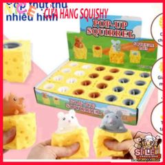 Đồ Chơi Bóp Phô Mai Chuột Cheese Mouse - Squishy Hài Hước Giải Trí Cho Trẻ Nhỏ, An Toàn & Dễ Thương