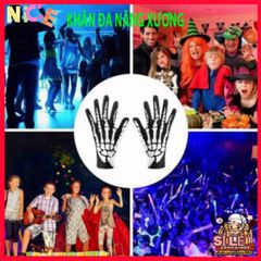 Khăn Đầu Lâu Ma Quái - Phụ Kiện Thời Trang Halloween, Mặt Nạ Kinh Dị & Găng Tay Ma Xương, Phù Hợp Cho Tiệc Hóa Trang