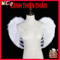 Cánh Thiên Thần Cosplay Halloween - Phụ Kiện Độc Đáo Cho Tiệc Hóa Trang & Lễ Hội, Kích Thước 60x50cm, Chất Liệu Lông Ngỗng Cao Cấp