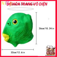 Mặt Nạ Cá Xanh Ngộ Nghĩnh - Phụ Kiện Độc Đáo Phong Cách Hacker Cho Trẻ Em, Thiết Kế Sang Trọng và An Toàn 2024