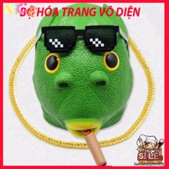 Mặt Nạ Cá Xanh Ngộ Nghĩnh - Phụ Kiện Độc Đáo Phong Cách Hacker Cho Trẻ Em, Thiết Kế Sang Trọng và An Toàn 2024
