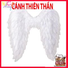 Cánh Thiên Thần Lông Vũ Trắng Ngọt Ngào - Phụ Kiện Halloween Độc Đáo Cho Cosplay, Tiệc Hóa Trang và Sự Kiện Đặc Biệt