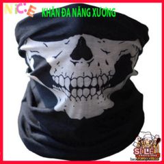 Khẩu Trang Đầu Lâu Thời Thượng - Khăn Phượt Đa Năng Chống Nắng, Chống Bụi, Thấm Mồ Hôi - Phụ Kiện Du Lịch Thời Trang