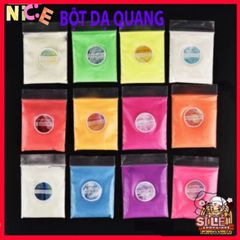 Bột Màu Dạ Quang Siêu Sáng 10g - Phát Sáng Rực Rỡ, 12 Màu Sắc, Trang Trí Nghệ Thuật Tối Ơi Huyền Ảo, Sáng Tạo Không Giới Hạn
