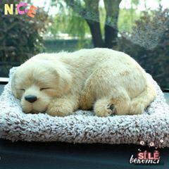 Gối Thú Bông Cún Vàng Khử Mùi Than Hoạt Tính - Phụ Kiện Dễ Thương Cho Xe Ô Tô và Không Gian Sống Tươi Mới