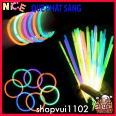 Que Thắp Sáng Đổi Màu - Bộ 100 Que Dạ Quang 20cm Cho Tiệc Sinh Nhật, Sự Kiện Ngoài Trời, Nhiều Màu Sắc Sáng Rực Rỡ