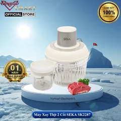 Máy Xay Thịt SEKA SK2287 Đa Năng 500W - Bộ 2 Cối Thủy Tinh, Lưỡi Dao 4/6 Cánh, Thiết Kế An Toàn, Hiệu Suất Cao, Sản Phẩm Chính Hãng