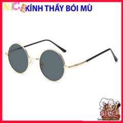 Kính Mát Gọng Nhỏ Tròn Nam Nữ Thời Trang - Kính Mát Đi Biển, Chống UV, Phong Cách Hiện Đại