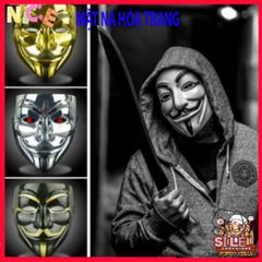 Mặt nạ V for Vendetta - Phụ kiện hóa trang độc đáo cho Halloween và sự kiện cosplay, biểu tượng tự do và nổi loạn.