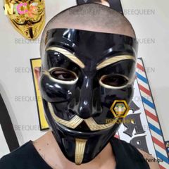 Bộ Đôi Mặt Nạ Thằng Hề Vàng & Trắng - Phong Cách Cá Tính Hacker Anonymous Cho Tiệc Hóa Trang Và Lễ Hội
