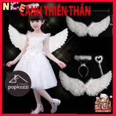 Cánh Thiên Thần Dễ Thương Màu Trắng Cho Bé 1-4 Tuổi - Lông Vũ Mượt Mà, Phụ Kiện Thời Trang Trẻ Em Ấn Tượng