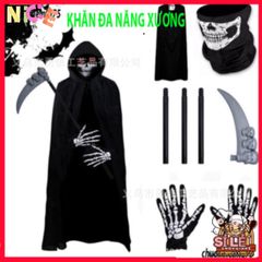 Khẩu Trang Đầu Lâu Xương & Khăn Đa Năng 50cm - Thời Trang Cool Cho Chuyến Đi Ngoài Trời & Bảo Vệ Sức Khỏe