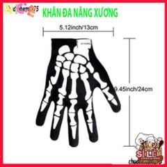Khẩu Trang Đầu Lâu Xương & Khăn Đa Năng 50cm - Thời Trang Cool Cho Chuyến Đi Ngoài Trời & Bảo Vệ Sức Khỏe