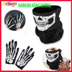 Khẩu Trang Đầu Lâu Xương & Khăn Đa Năng 50cm - Thời Trang Cool Cho Chuyến Đi Ngoài Trời & Bảo Vệ Sức Khỏe