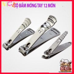 Bộ Dụng Cụ Chăm Sóc Móng 12 Món Chuyên Nghiệp - Tiện Ích Tại Nhà, Cắt Móng Tay & Chân Đẹp Tự Tin
