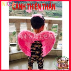 Bộ Cánh Thiên Thần Hóa Trang Trắng Đôi - Cánh Lông Vũ Rực Rỡ Dành Cho Trẻ Em và Người Lớn, Tiệc Tùng & Cosplay