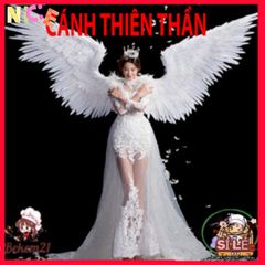 Bộ Cánh Thiên Thần Hóa Trang Trắng Đôi - Cánh Lông Vũ Rực Rỡ Dành Cho Trẻ Em và Người Lớn, Tiệc Tùng & Cosplay