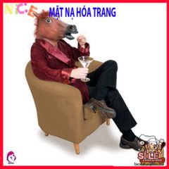 Mặt nạ Latex Ngựa Độc Đáo Halloween - Phụ Kiện Thời Trang Hóa Trang Sáng Tạo Cho Tiệc Tùng, Ngựa Nâu, Đen, Trắng