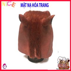 Mặt nạ Latex Ngựa Độc Đáo Halloween - Phụ Kiện Thời Trang Hóa Trang Sáng Tạo Cho Tiệc Tùng, Ngựa Nâu, Đen, Trắng
