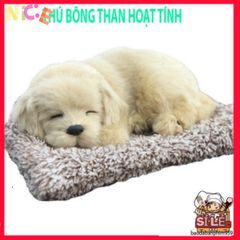 Gấu Bông Cún Vàng Dễ Thương - Phụ Kiện Ô Tô Than Hoạt Tính Khử Mùi và Lọc Không Khí, Đồ Chơi An Toàn Cho Bé