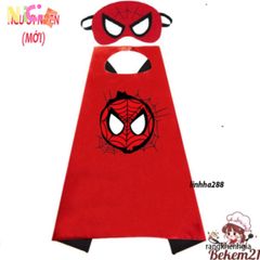 Áo Choàng Siêu Anh Hùng Trẻ Em Marvel - Nhập Vai Người Nhện, Iron Man, chất liệu Cotton An Toàn cho Da Nhạy Cảm, Dành cho Trẻ 2-8 Tuổi