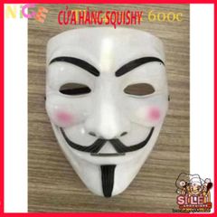 Mặt Nạ Hacker Anonymous Cosplay - Phụ Kiện Halloween Đáng Sợ, Tiệc Tùng, Phong Cách Bí Ẩn (Vàng, Bạc, Đen, Trắng)