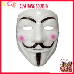 Mặt Nạ Hacker Anonymous Cosplay - Phụ Kiện Halloween Đáng Sợ, Tiệc Tùng, Phong Cách Bí Ẩn (Vàng, Bạc, Đen, Trắng)