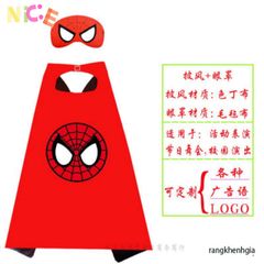 Bộ Áo Choàng và Mặt Nạ Spiderman Cotton Siêu Nhân - Quà Tặng Độc Đáo Cho Bé Trai, Bé Gái - Thế Giới Siêu Anh Hùng Marvel