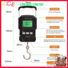 Cân điện tử xách tay WH A22 75kg - Cân chính hãng với thước đo 1m và độ chính xác cao, tiện lợi cho mua sắm và cân hàng.