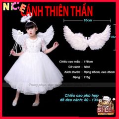 Bộ Cánh Thiên Thần Lông Vũ Trắng Dành Cho Bé - Phụ Kiện Hóa Trang Nghệ Thuật Cho Bé Yêu - Khám Phá Thế Giới Thần Tiên