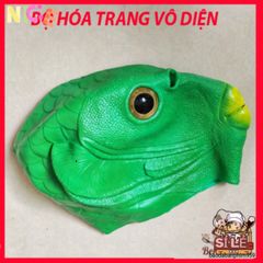 Mặt Nạ Silicon Ếch Xanh Ngộ Nghĩnh - Phụ Kiện Cosplay Dễ Thương Cho Bữa Tiệc Halloween, Giáng Sinh và Lễ Hội