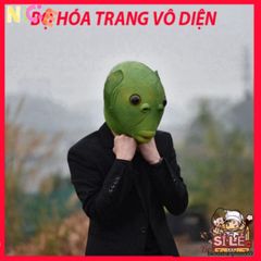 Mặt Nạ Silicon Ếch Xanh Ngộ Nghĩnh - Phụ Kiện Cosplay Dễ Thương Cho Bữa Tiệc Halloween, Giáng Sinh và Lễ Hội