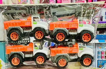 Bộ Đồ Chơi 4 Xe Ô Tô Chạy Bánh Đà Chủ Đề Xe Cứu Hỏa 277 - Trẻ Em Phát Triển Tư Duy Sáng Tạo