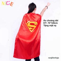 Áo choàng Siêu Nhân cho Bé - Phụ Kiện Hóa Trang Vui Nhộn Kèm Mặt Nạ An Toàn và Thoải Mái cho Trẻ Em